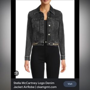 STELLA MCCARTNEY Logo Tape Cropped Denim Jacket !!!!!LABOR DAY SALE!!!!